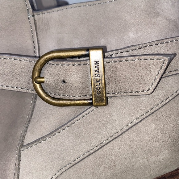 Cole Haan Cassidy Strap Bootie Iron Steel Nubuck Size 8.5 B - Picture 3 of 16